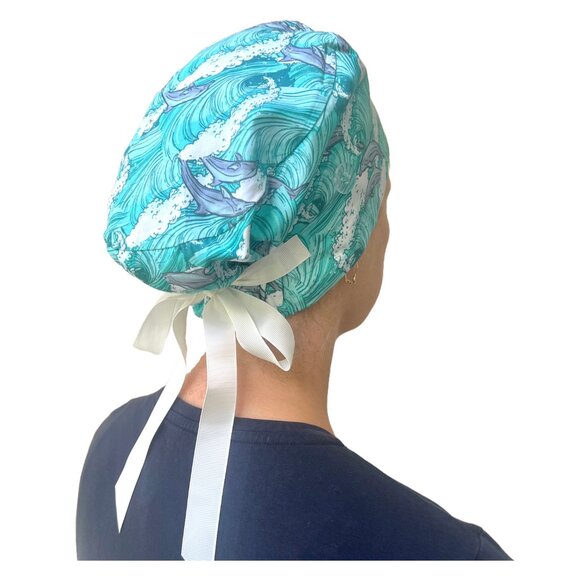 NWOT 10 Euro Scrub Caps Bundle scrub hats surgical caps european scrub hats - Picture 2 of 16